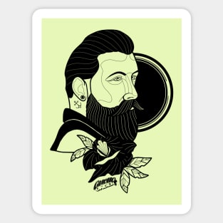 "Hipster man" Sticker